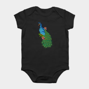 Peacock Tropical Baby Bodysuit